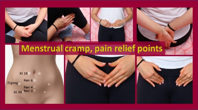 Acupressure for menstrual cramp