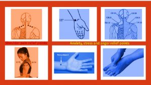 Shoulder and anxiety relief pressure points