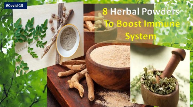 Herbal powders to boost immune system