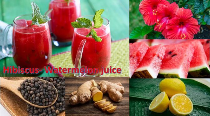 Hibiscus watermelon juice