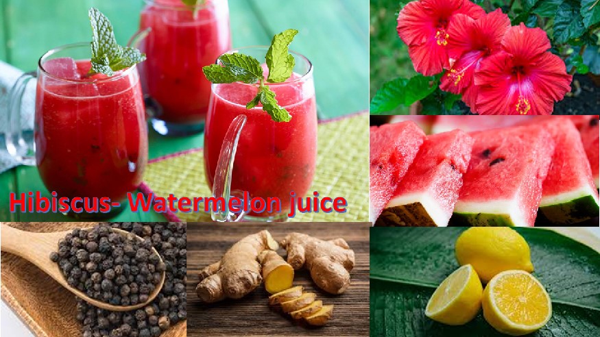 Hibiscus watermelon juice