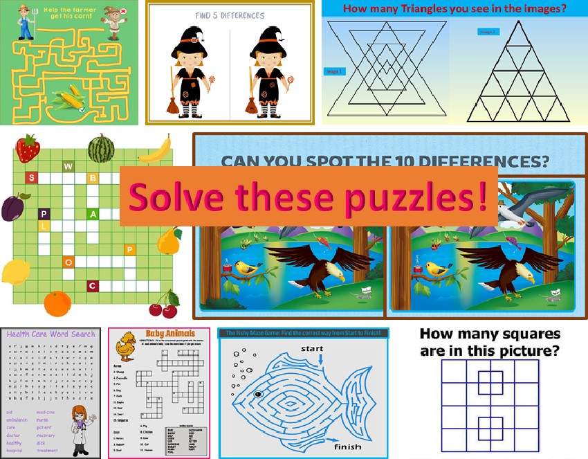 Solve these puzzles