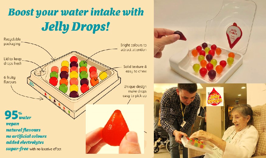 Jelly Drops keeps dementia patients hydrated