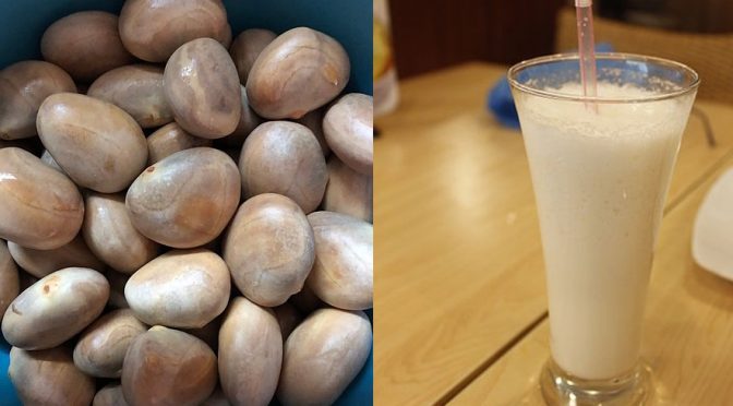 Jackfruit seeds milkshake