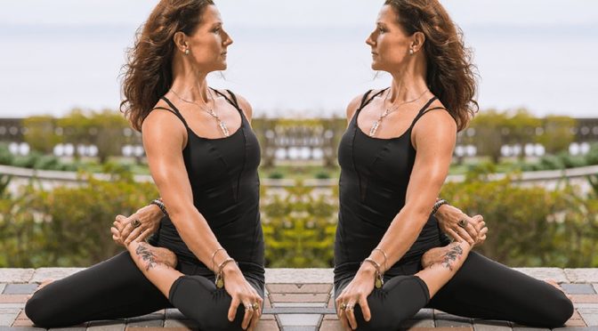 Bharadvaja's twist -spinal twist pose