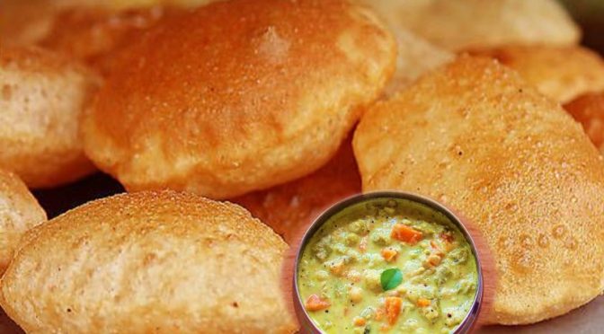 Pumpkin masala poori