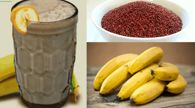 RAGI AND BANANA SMOOTHIE