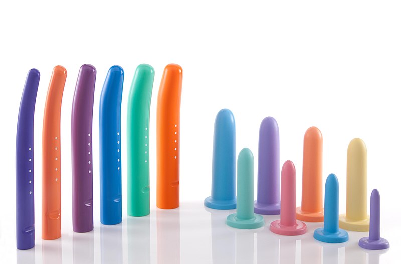 Plastic and Silicone vaginal dilators