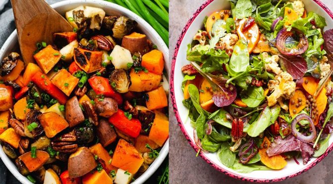 Roasted vegetable salad