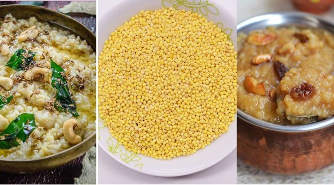 Millet sweet and spicy pongal recipe