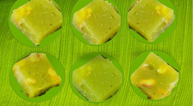Banana leaf halwa