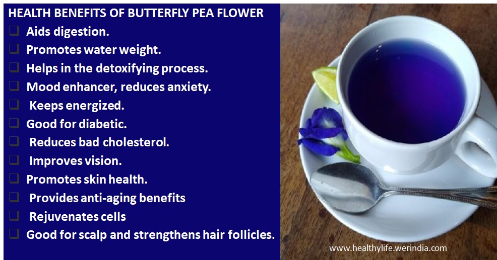 Butterfly pea flower tea remedies