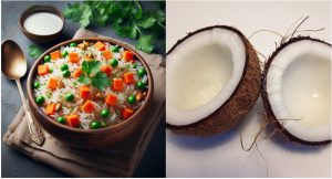 Coconut milk rice recipe