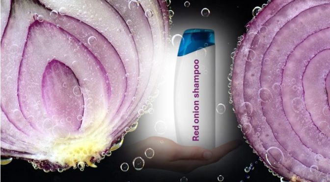 Red onion shampoo