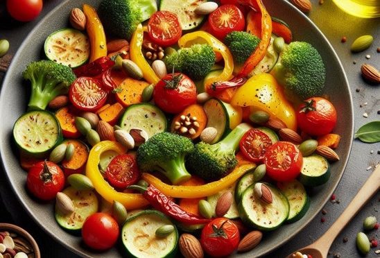 Roasted vegetables salad