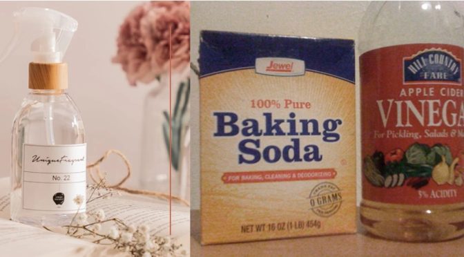 Vinegar-baking soda cleaning mix