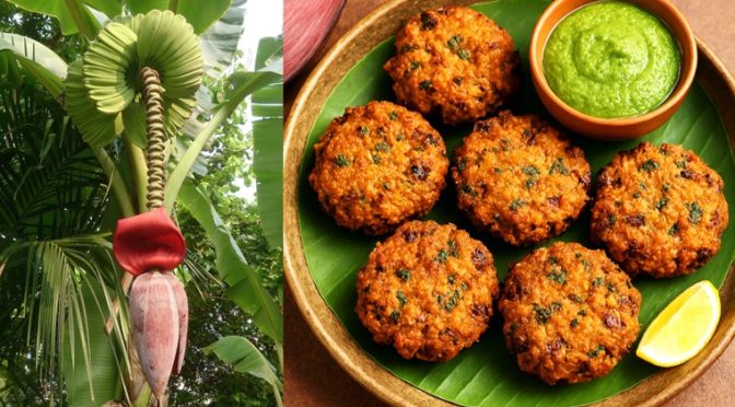 Banana Flower masala vada