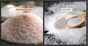 Difference between pink salt and iodized salt