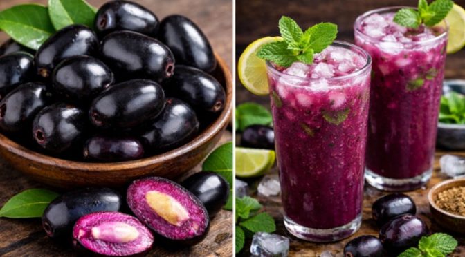 Jamun mint cooler drink