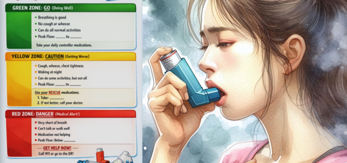 Asthma action plan, Asthma symptoms, breathing problem, lungs health, Asthma inhalers