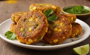 Crunchy corn tikki recipe