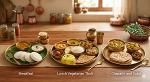 Indian vegetarian food and nutrients
