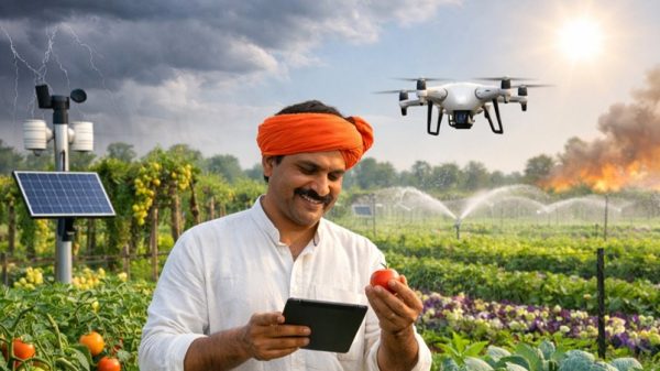 Indian farmer adopting to climate change