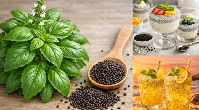 Sweet basil seeds benefits and remedies